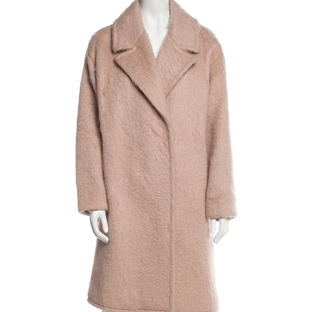 Elegant Pink Women's Coat - Picture 2 of 14